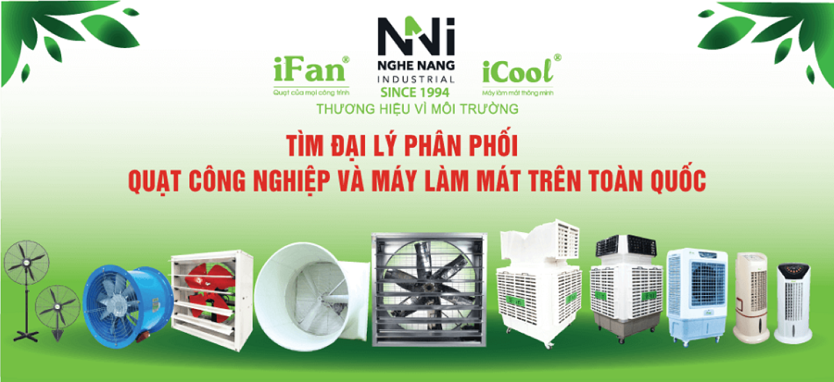 Tìm đại lý phân phối quạt công nghiệp và máy làm mát trên toàn quốc