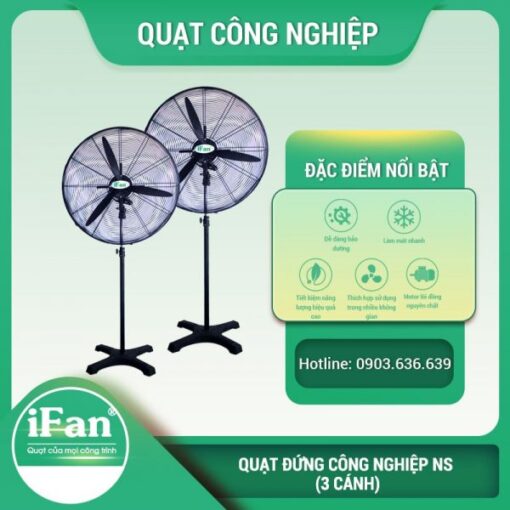 Quạt công nghiệp đứng Ifan NS (3 cánh)