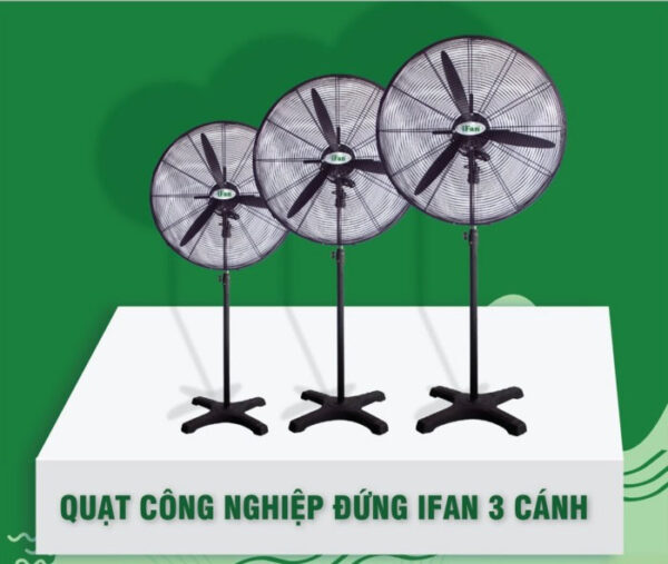 Quạt Công Nghiệp Đứng ifan NS 3 Cánh