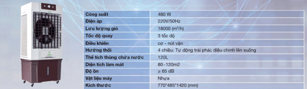 Quạt hơi nước Ifan 18000A
