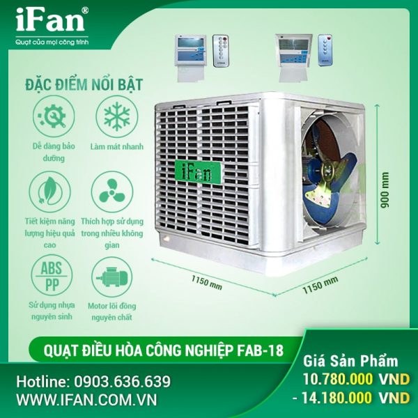 QUẠT ĐIỀU HÒA CÔNG NGHIỆP FAD-18